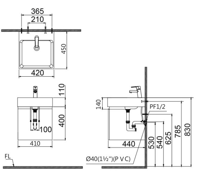 CAESAR L5261 - Chậu rửa mặt lavabo đặt bàn 1 ban ve tu lavabo caesar l5261 eh05261aw 1