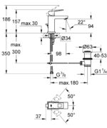ban ve voi chau grohe eurocube size s 23127000