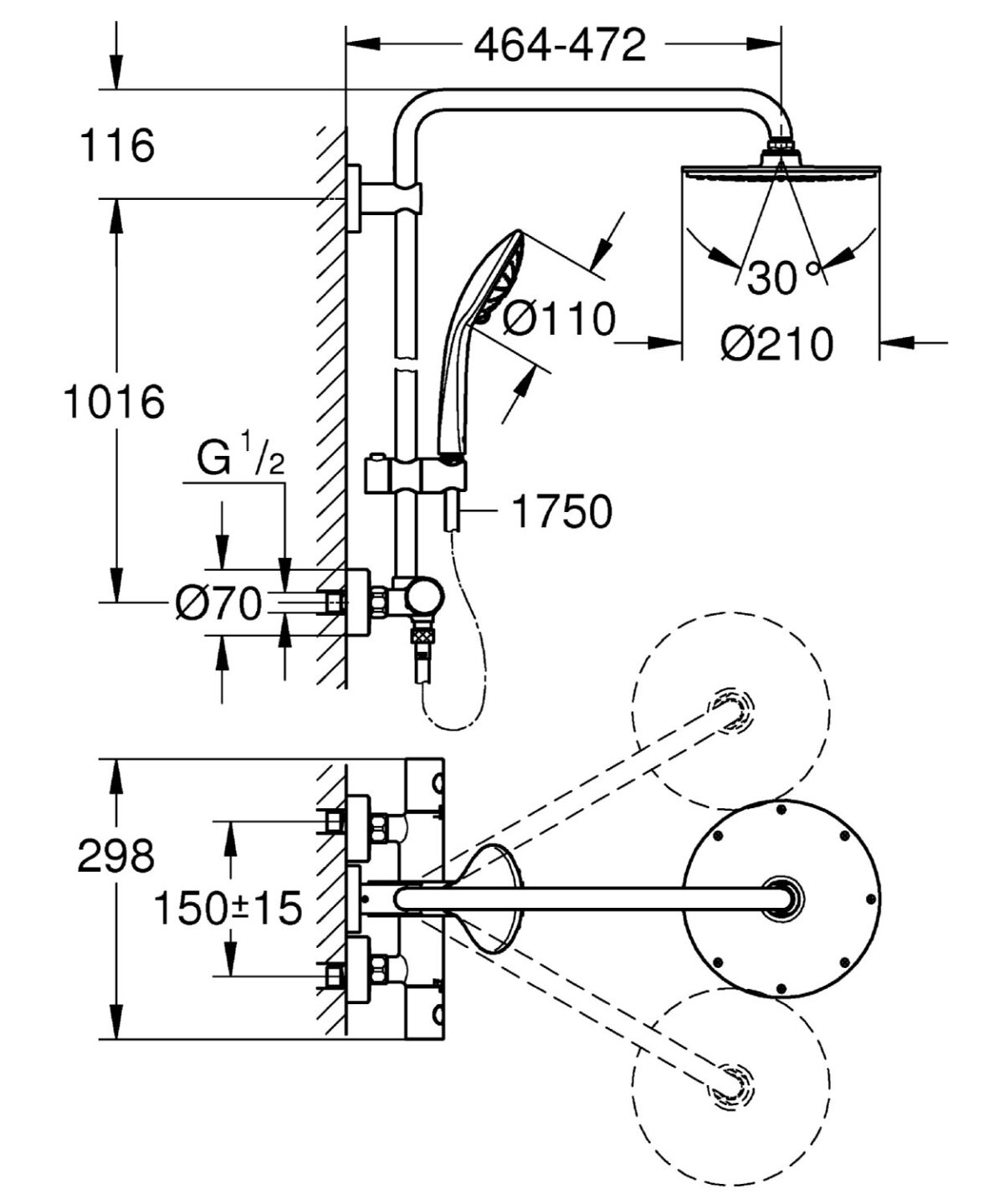 ban ve voi sen cay grohe euphoria 27964000 nong lanh