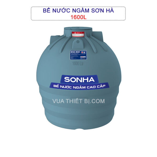 Bể nước ngầm Sơn Hà 1600 Lít