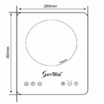Bản vẽ kích thước Bếp từ đơn SEVILLA SV-10T