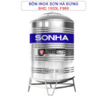Bồn nước inox SƠN HÀ đứng 1500 lít phi 960 - SHD1500F960