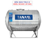 Bồn nước inox TÂN Á 8 4000L ngang phi 1340 TA8-4000N