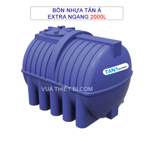 Bồn nước nhựa TÂN Á Extra 2000 lít ngang EX-2000N