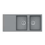 Chậu rửa bát đá Hafele HS20-GKD2S80 570.33.530 2 hố 1 bàn