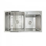 chau rua bat inox konox kn8245do