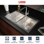 chau rua bat inox konox kn8248dob 1