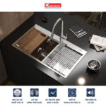 chau rua bat inox konox kn8250td 1