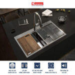 chau rua bat inox konox kn8850td 1