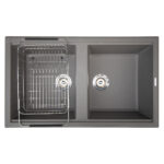 Chậu rửa bát đá KONOX Phoenix 860 Grey 2 hố