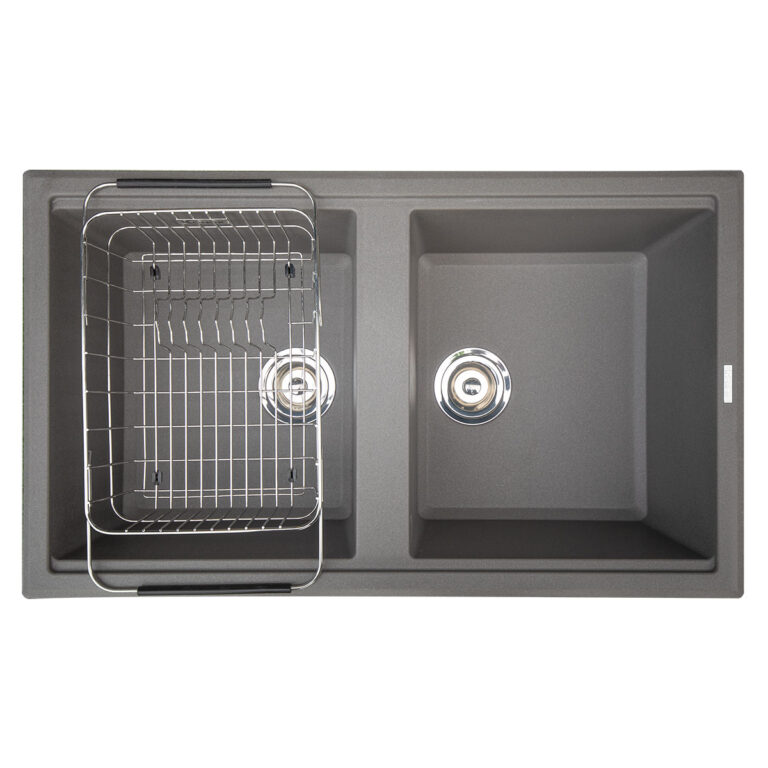 Chậu rửa bát đá KONOX Phoenix 860 Grey 2 hố