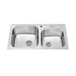 Chậu rửa bát inox Malloca MS 1011P 2 hố