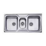 Chậu rửa bát inox TEKA CLASSIC 2 1-2B dương bàn 3 hố