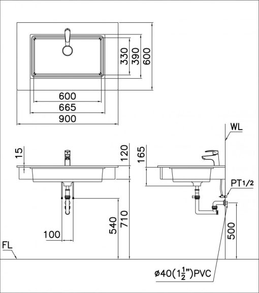 chau rua lavabo am ban caesar lf5130 chu nhat 884x1000