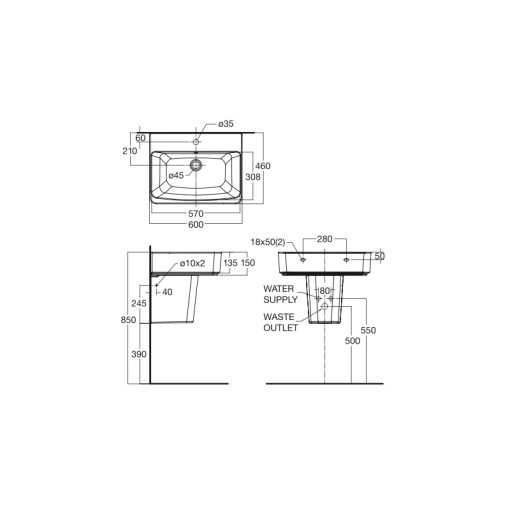 chau rua lavabo treo tuong american standard acacia e 0507w wt 0707 wt chan ngan 2