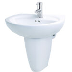 chau rua mat lavabo caesar l2220 p2443 chan lung treo tuong