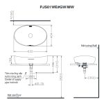 chau rua mat lavabo toto pjs01we dat ban
