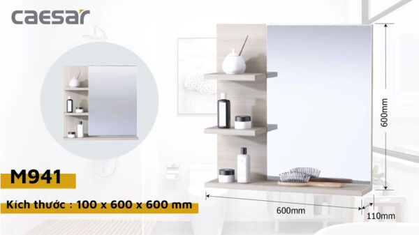 guong phong tam caesar m941 tich hop ke de do 600x600x110mm 1