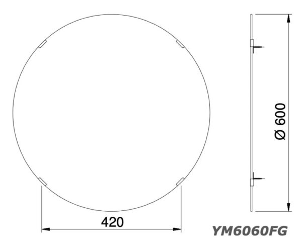 guong phong tam toto ym6060fg chong moc 600mm