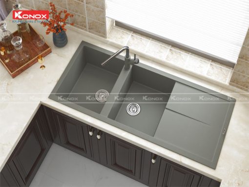 konox granite sink livello 1160 grey