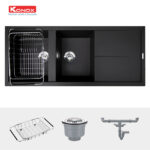 phu kien chau rua bat da konox livello 1160 black