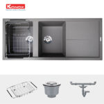 phu kien chau rua bat da konox livello 1160 grey