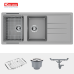 phu kien chau rua bat da konox phoenix 1160 grey