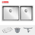 phu kien chau rua bat inox konox kn8144du