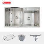 phu kien chau rua bat inox konox kn8245do