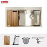 phu kien chau rua bat inox konox kn8250td
