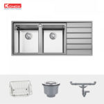 phu kien chau rua bat inox konox ks11650 2b ban phai