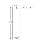 tay nam cua hafele 400mm 1100mm 49968038 49968039 3