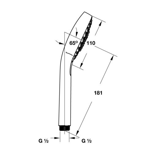 tay sen tam hansgrohe croma select e zd 58954120 2