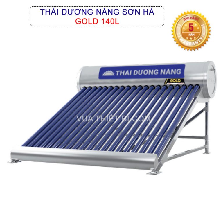 Thái dương năng SƠN HÀ Gold 140 lít F58 - 14 ống chân không
