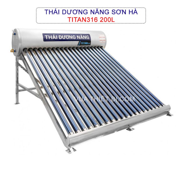 Thái dương năng SƠN HÀ Titan 316 200 lít F58 - 18 ống dầu