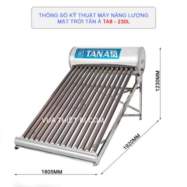 thong so ky thuat may nang luong mat troi tan a ta8 230l