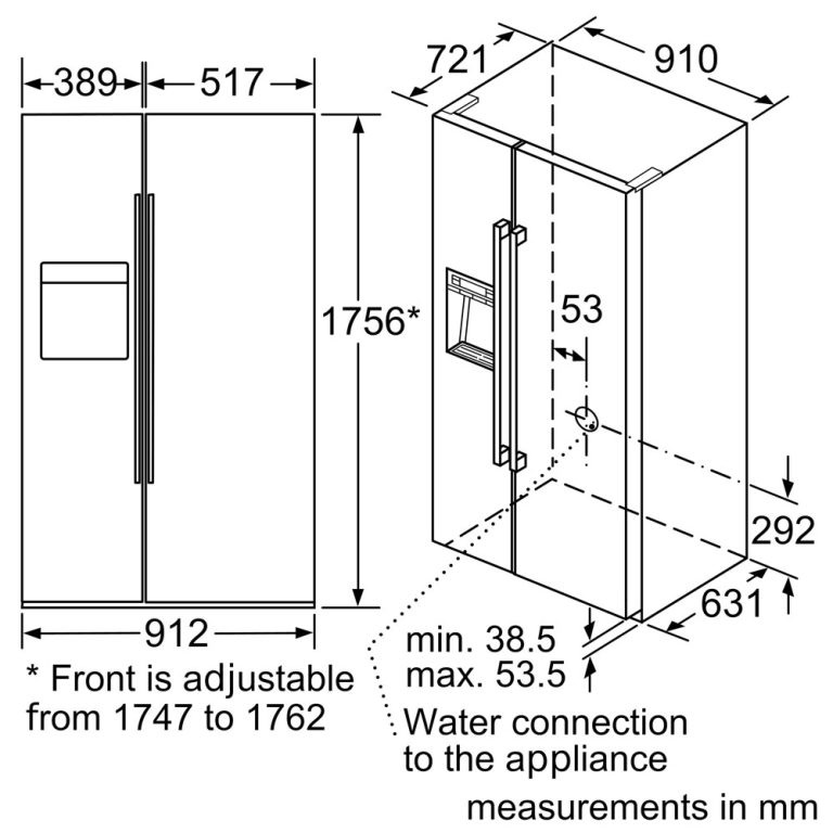 tu lanh bosch kad92sb30 side by side serie 6 5