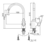 voi bep nong lanh inax sfv 802s