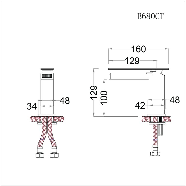 voi chau lavabo caesar b680ct