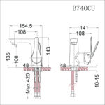 voi chau lavabo caesar b740cu