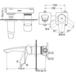 voi chau lavabo toto tlg09307b am tuong 2