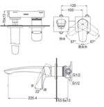 voi chau lavabo toto tlg09308b am tuong 2