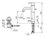 voi chau lavabo toto tx116lesv4br co cao nong lanh 2