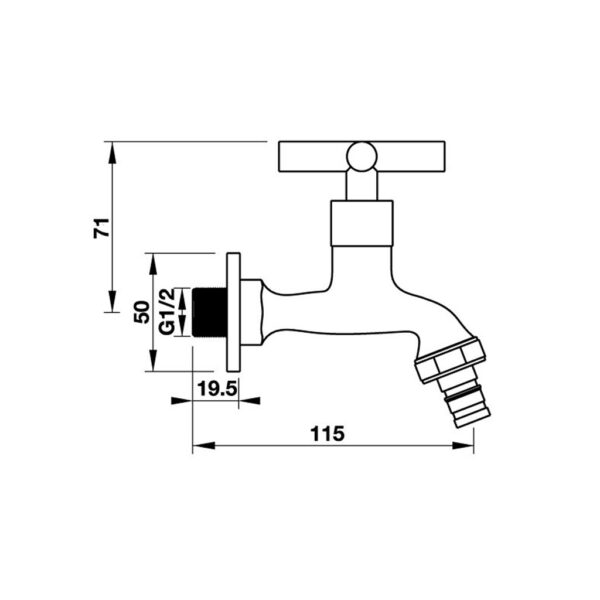 voi lanh hafele compact 49561020 gan tuong 2