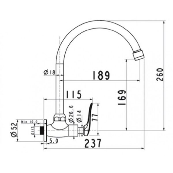 VÒI RỬA BÁT AMERICAN STANDARD A 7115J ARR NƯỚC LẠNH
