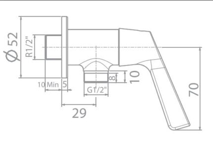 voi sen lanh gan tuong american standard wf t604 2
