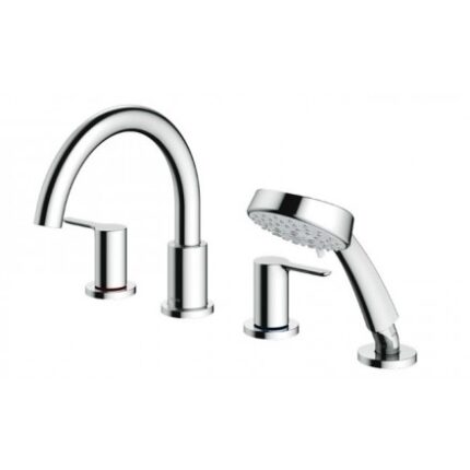 Vòi sen bồn tắm TOTO TBS01202BA gắn bồn 4 lỗ LB nóng lạnh