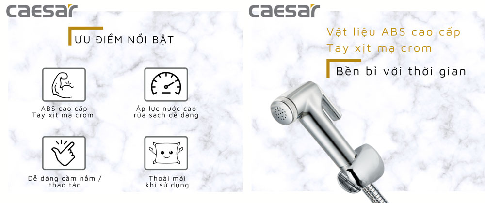 Vòi xịt vệ sinh CAESAR BS304CW
