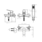 wf 0411 ban ve ky thuat voi sen gan tuong american standard