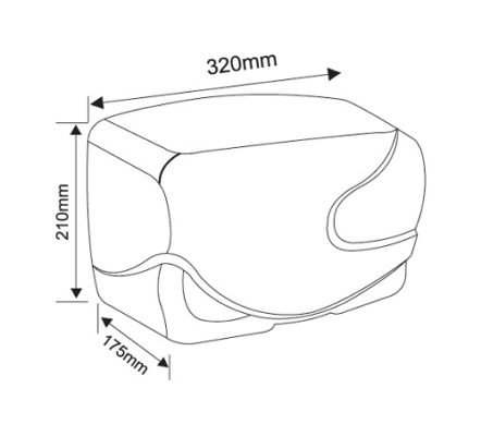AMERICAN STANDARD WF-8005 - Máy sấy tay 3 Bản vẽ kỹ thuật Máy sấy tay American Standard WF-8005